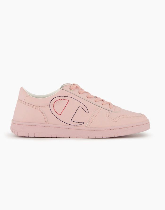 Champion Womens Sneakers NZ - 919 Low Logo Outline Pink ( 7624-SJKVO )